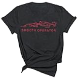 Smooth Operator Shirt Women Racing Tshirts Fast Cars Shirts Racing Fan Gift Tee Casual Short Sleeve Tops