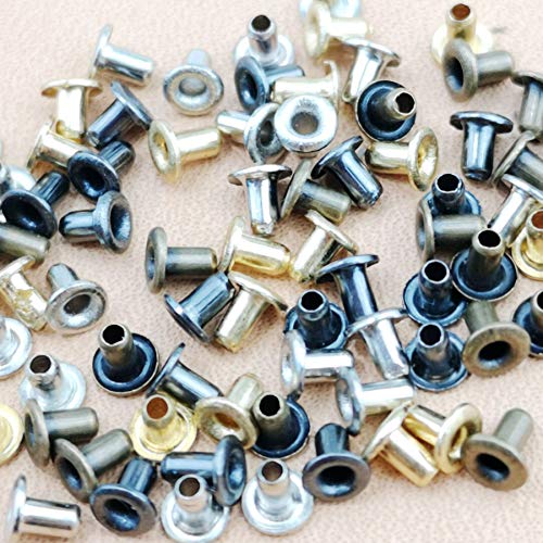 人形用 ドール服の材料 ドールくつの材料 レザークラフトの材料 極小 內径1mm ミニ ハトメ 真鍮 DIY工芸品 ブロンズ 合計400色を混ぜた4色