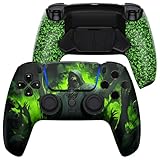 eXtremeRate LUNA Redesigned Dark Carnival Front Shell Touchpad Compatible with ps5 Controller BDM-010 020 030 040 050, Programable 4 Back Buttons RISE4 Remap Kit for PS5 Controller BDM-010 BDM-020 - Image 1