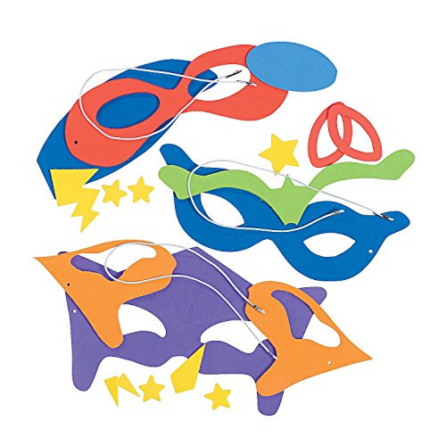 Fun Express Superhero Foam Mask Craft Kit - VBS Vacation