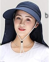 Vista 3 de Outdoor UPF 50+ UV Sun Protection Waterproof Breathable Face Neck Flap Cover Folding Sun Hat for Men/Women