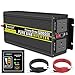 Novopal 3000W 6000W Pure Sine Wave Inverter 24V DC to 240V AC Power Converter with 2 UK Sockets,1 USB,16.4FT Remote Control, 2 Cooling Fans,for RV,Boat,Truck,Camping,Home