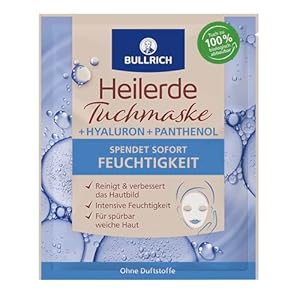 Bullrich Heilerde Tuchmaske mit Hyaluronsäure 1 Stück