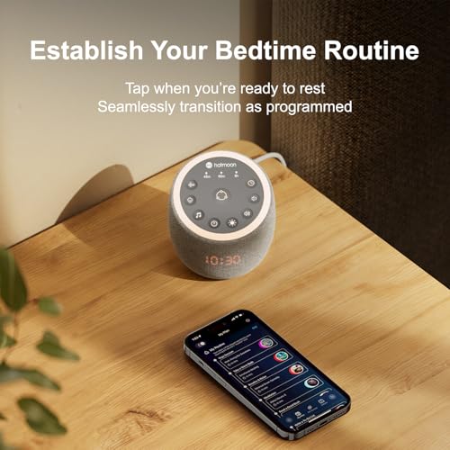Hotmoon White Noise Machine, Cocoon Pro Sound Machine with 361 Sounds for Baby Adult, Night Light, Sleep Timer, Smart App Control, Sound Machine Therapy for Sleeping, Home Travel, Alarm Clocks, Gift - Image 4