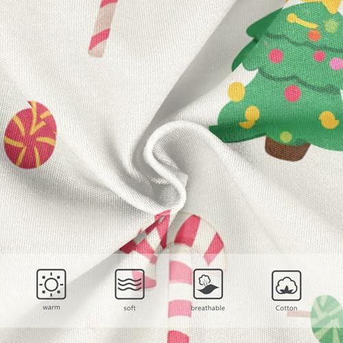 Girls' Brief Panties Toddler Cotton Underwear for Kid Festive Christmas Tree Candy Pattern3