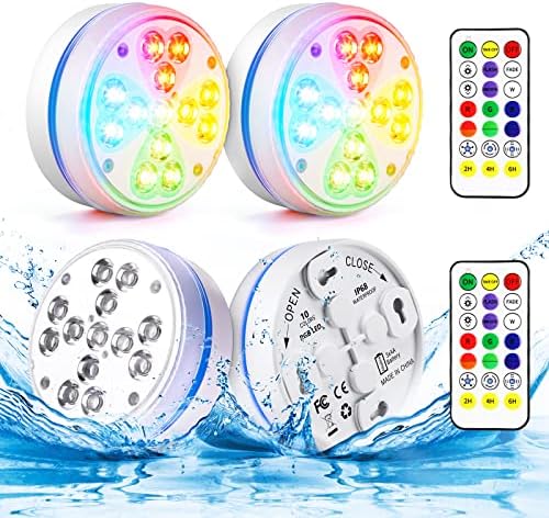 RGB Poolbeleuchtung Set - 16 Farben Unterwasser LED Lampen Mit Fernbedienung