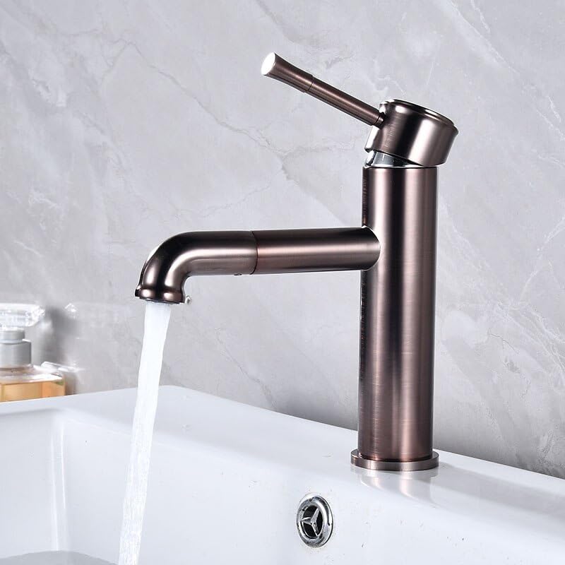Robinet de salle de bain eau chaude et froide avec mitigeur laiton