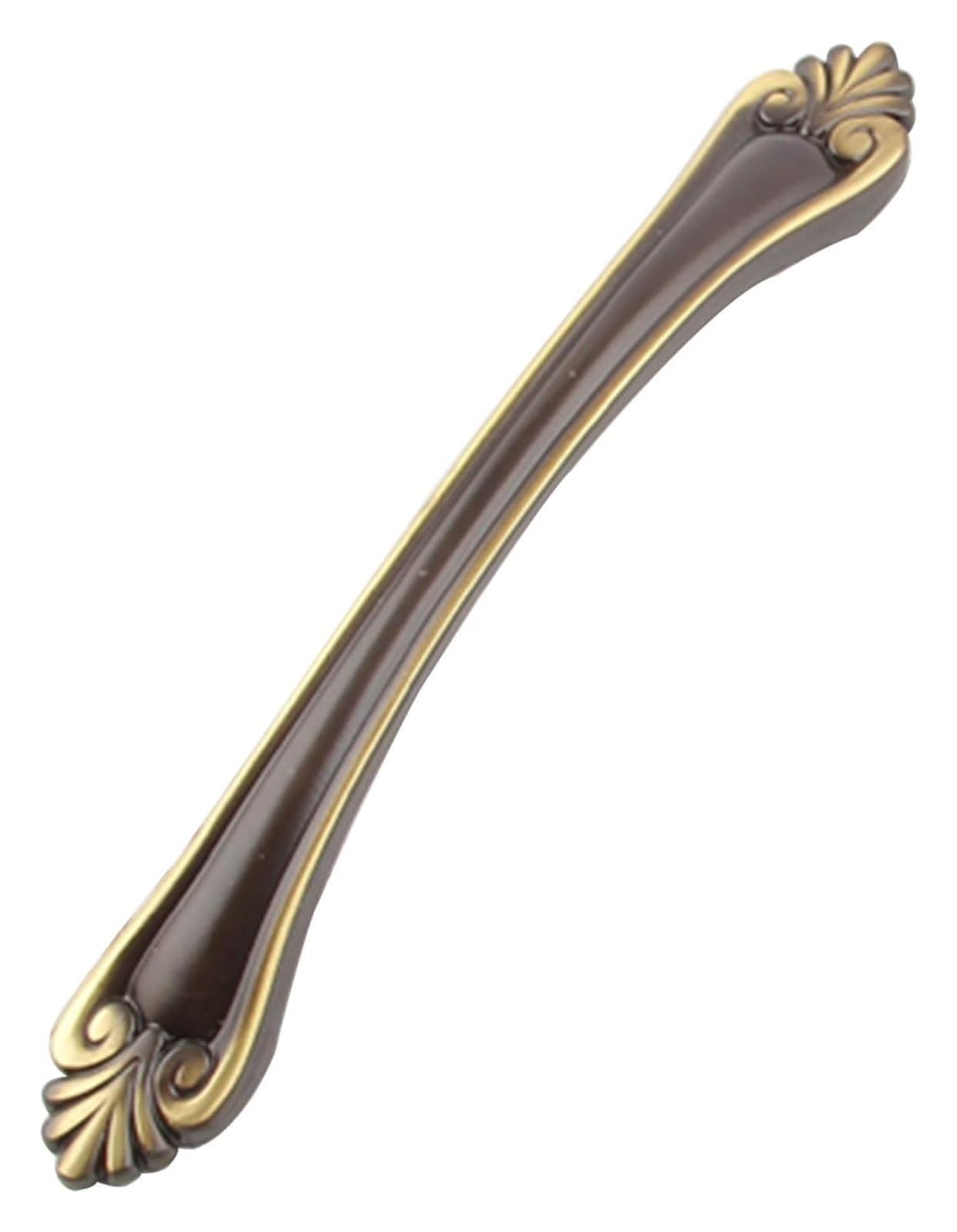 Voplivat Copper Kitchen Cupboard Handles, Bow Cabinet Pull Handle Multicolor 96-128Mm Hole(,Hole Distance:96mm)