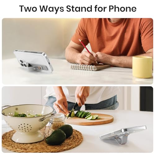 CoBak Hand Strap Holder for Kindle/Tablet - Lightweight TPU One-Handed Grip with Strong Stick, Stand for Phone, Adjustable Tightness for Kindle/Kobo/Voyaga/Lenovo/Sony E-Book Tablet, Grayness - Thumbnail 6