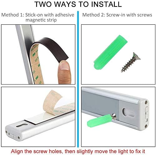 LITAKE 20-LED Under Cabinet Lights with Remote ,Dimmable Wireless Under Cabinet Lighting with Timer, USB Rechargeable ,Stick-on Anywhere LED Night Light Bar for Closet Wardrobe Display Case.3 Packs