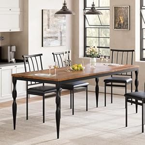 IDEALHOUSE 78 Inch Farmhouse Dining...