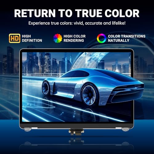 Image of Screen Replacement for MacBook Air M2 A2681 2022 13.6 inch EMC 4074 Full LCD Display Assembly 2560x1664 with Tool Kit (Midnight)
