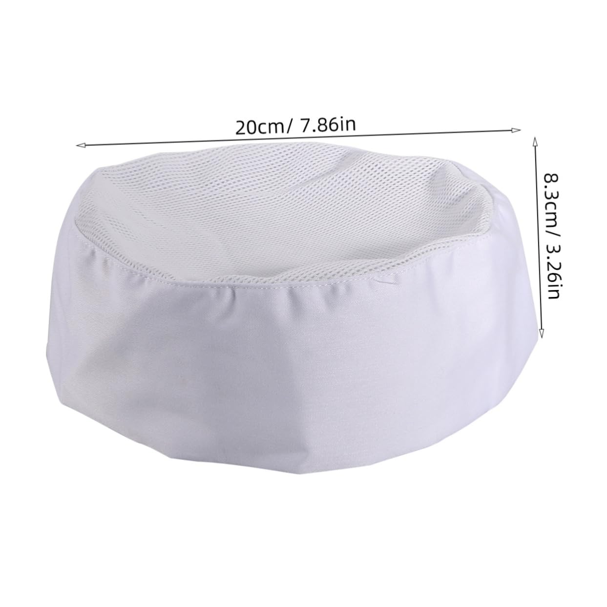 UPKOCH Professional Catering Chefs Hat Breathable Mesh Top Skull Cap with Adjustable Strap One Size (White)
