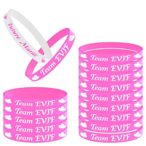 Bomtop 16 Pièces Bracelet EVJF accessoire Bracelets Future Mariée et Team EVJF Decoration EVJF Accessoire Team Bride to be pour Enterrement de Vie de Jeune...
