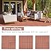 44 Warm and Romantic Style Plastic Interlocking Deck Tiles, Standard Size 11.8 