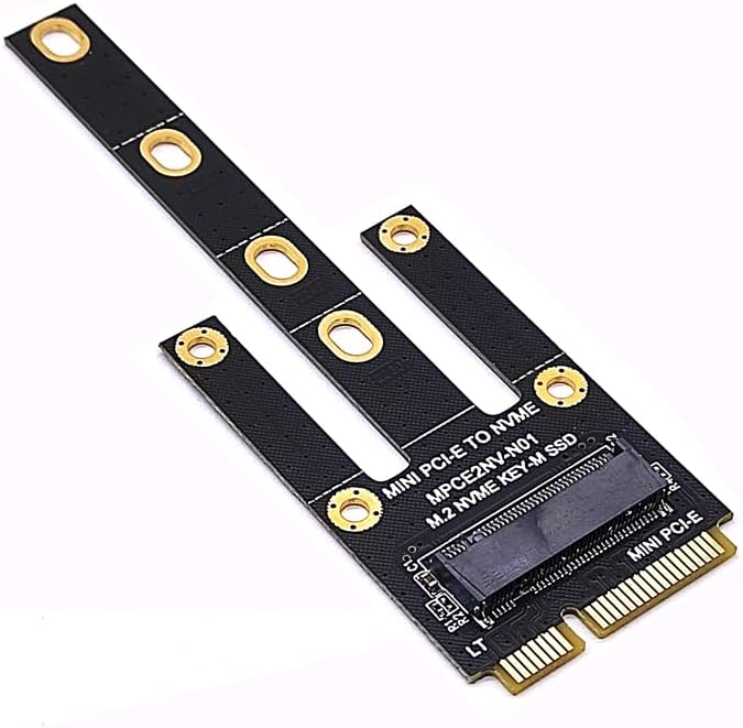 Sintech M.2 (NGFF) 2230/2242/2280 NVME SSD to Mini PCIe Port Card (Only Provide PCIe 1X Lane),Compatible with DELL Inspiron One 2205