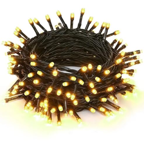 Cordão Pisca Pisca LED Branco Quente 10m – Linha Premium 110V, Luz Decorativa Econômica, Flexível e Durável