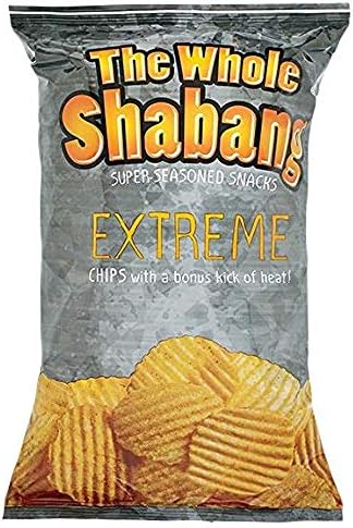 The Whole Shabang Potato Chips - 6 oz. Bag (Extreme, 1 Bag) + BONUS Snack Clip!