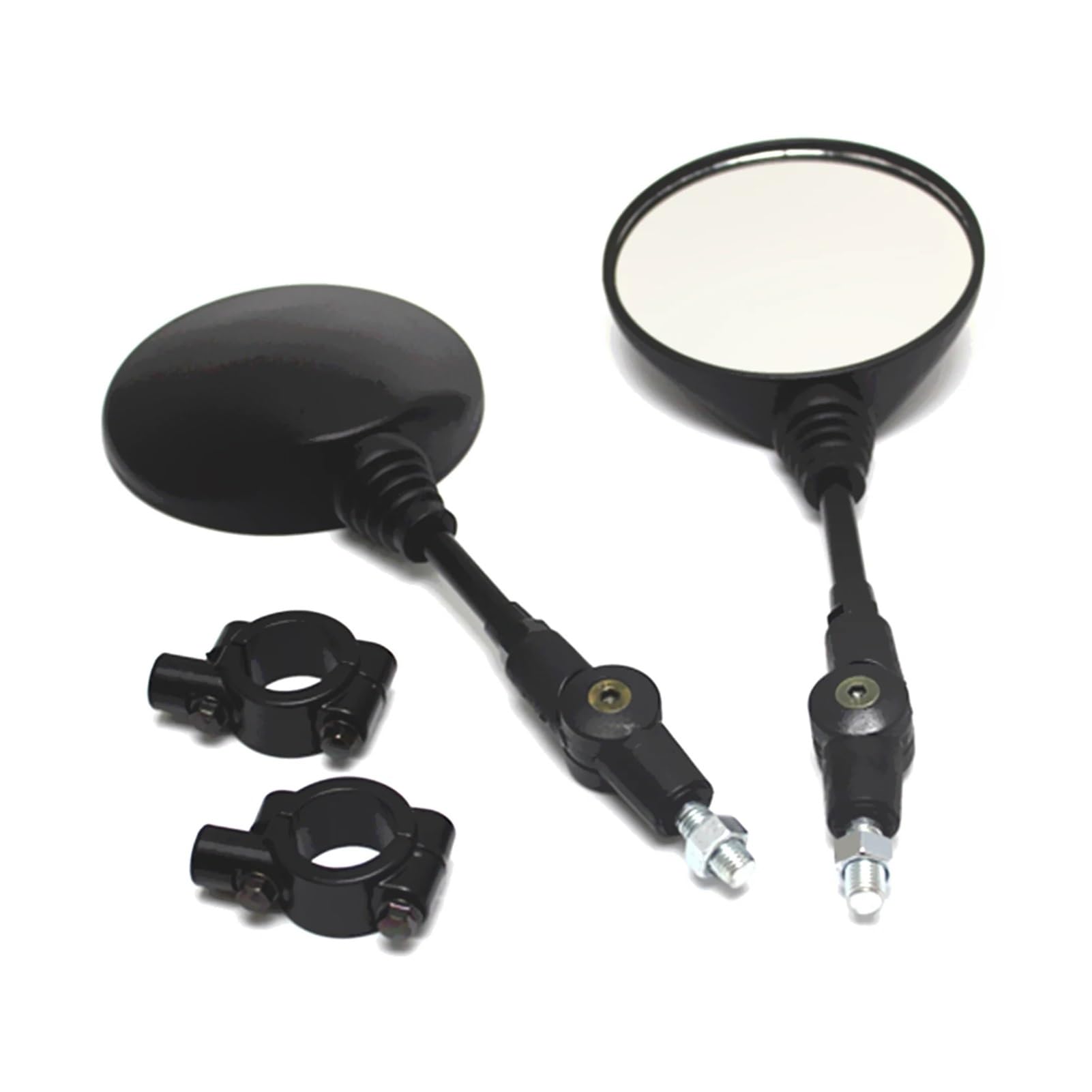 pour Ho&NDA pour Suz&uki pour Kawa&saki Moto Scooter Guidon Pliable Forme Ronde Rétroviseur Latéral Base Modifiée Rétroviseur Moto
