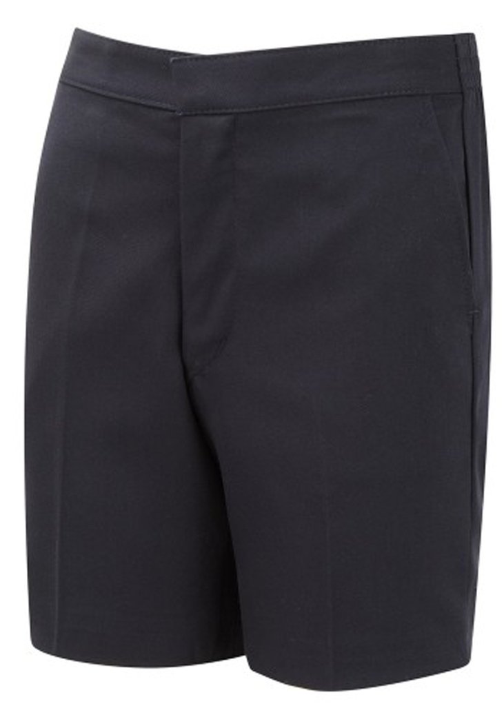 David Luke School Uniform Flat Front Classic Shorts Navy 30"