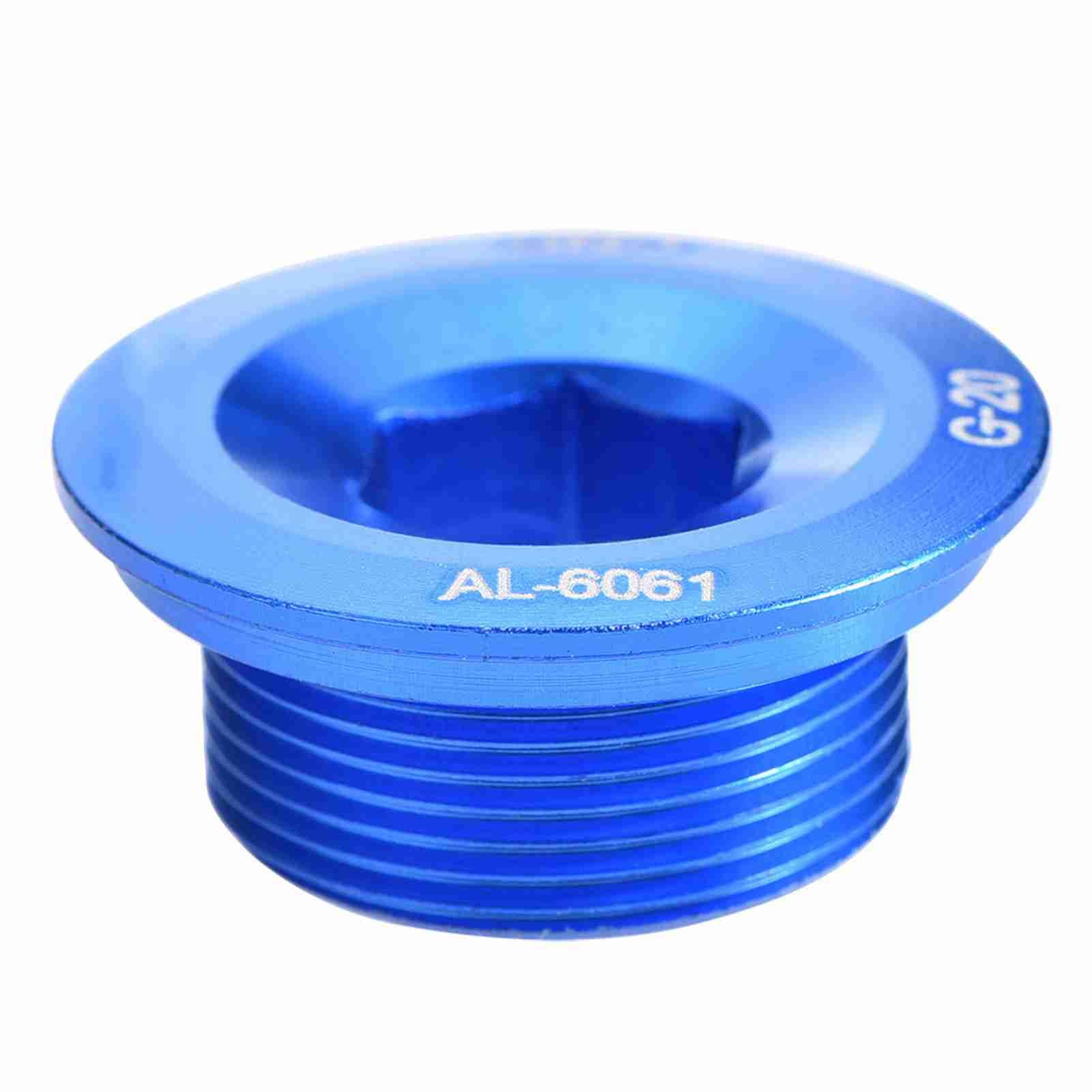 Keenso Blue Bicycle Crank Bolt, Crank Aluminum Alloy Crank Fixing Crank Shaft (Blue)