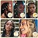 40pcs Gold Hair Cuffs Charms Rings for Braids, Gold Hair Jewelry Accessories, Adjustable Loc Jewelry Dreadlocks Braid Clips Decorations for Black Women Men Festival Pirate Halloween