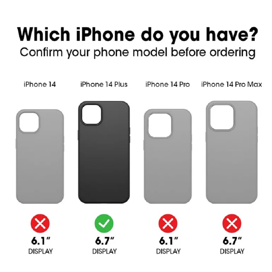 OtterBox Defender Series Screenless Edition Case for iPhone 14 Plus (Only) - Case Only - Microbial Defense Protection - Non-Retail Packaging - (Black) - image 2