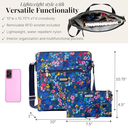 Image of Baggallini womens Go Bagg With Rfid Phone Wristlet