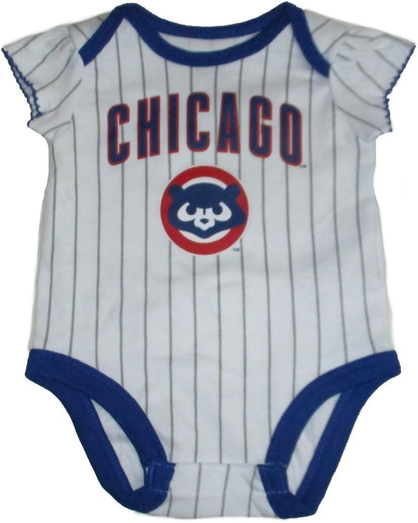 VF Chicago Cubs Girl's Fan Series Infant Creeper Bodysuit - Team Colors