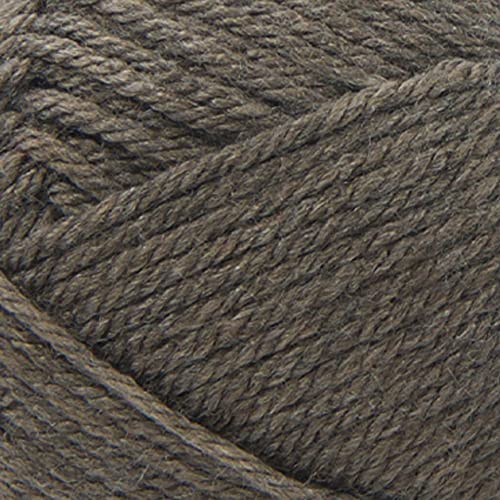 Image of Lion Brand Yarn Basic Stitch Anti-Pilling Yarn for Crocheting, Knitting, and Crafts, Taupe Heather, 3 Pack