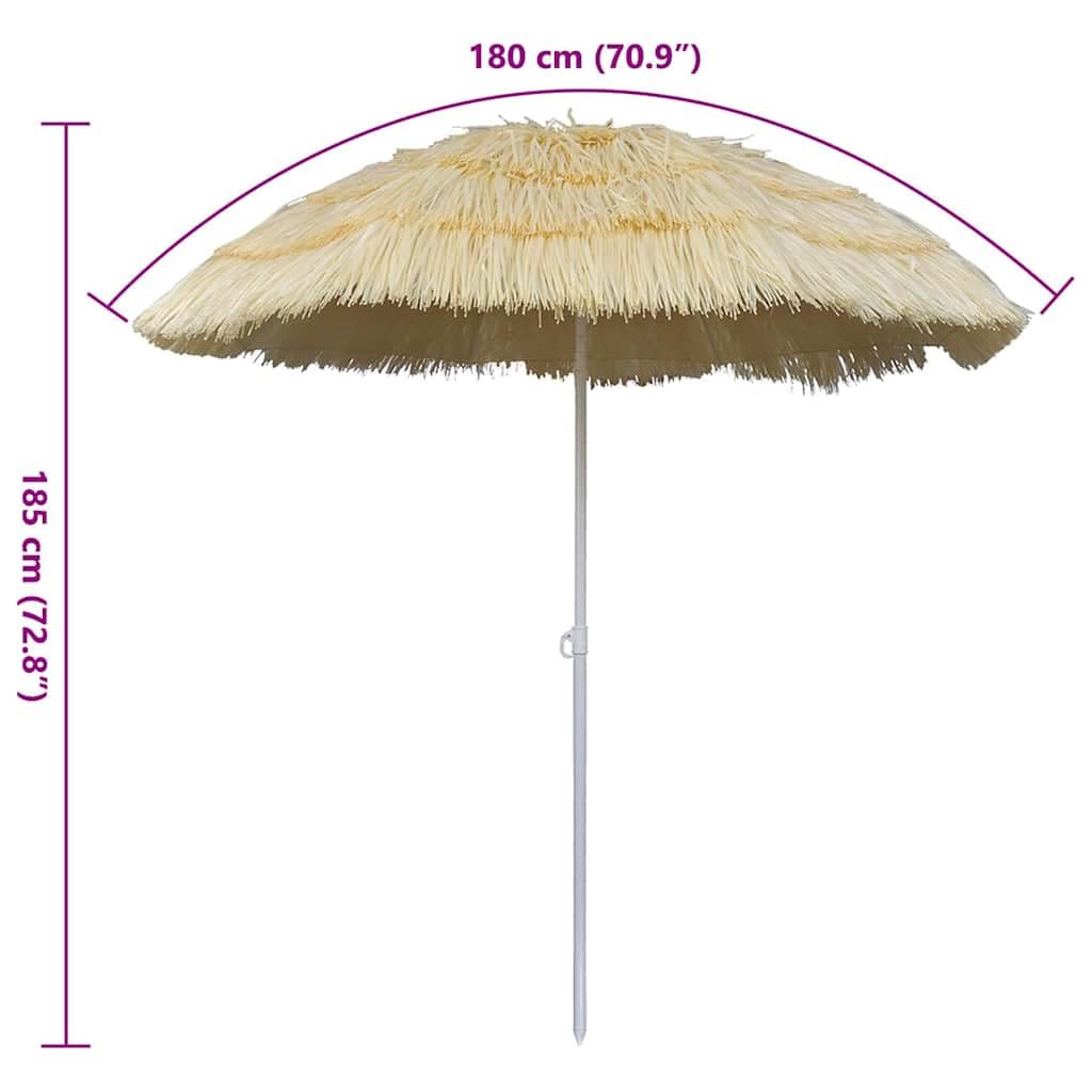 Parasol przeciwsłoneczny w stylu hawajskim, wychylny, średnica 1,8 m, odporny na działanie promieni UV, odporny na warunki atmosferyczne, wiatroszczelny, składany, składany, parasol ogrodowy