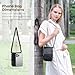 befen Genuine Leather Black Small Crossbody Bags for Women, Woman Cell Phone Cross body Purse Bag with RFID Blocking Card Slots