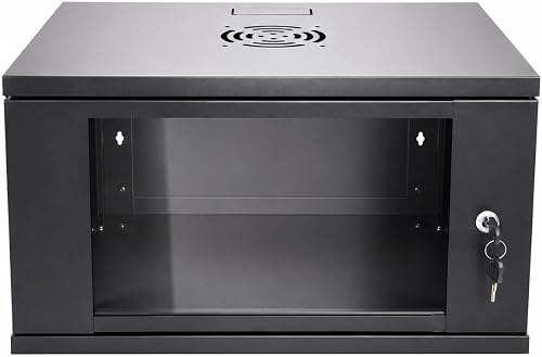 LZ - 6U Wall Mount Server Rack Cabinet with Glass Door