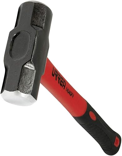URREA Martillo de trineo  Martillo de perforación de cabeza de acero de 3 libras con cabezal de golpe forjado y mango acolchado de fibra de vidrio disponible en Yaxa Peru