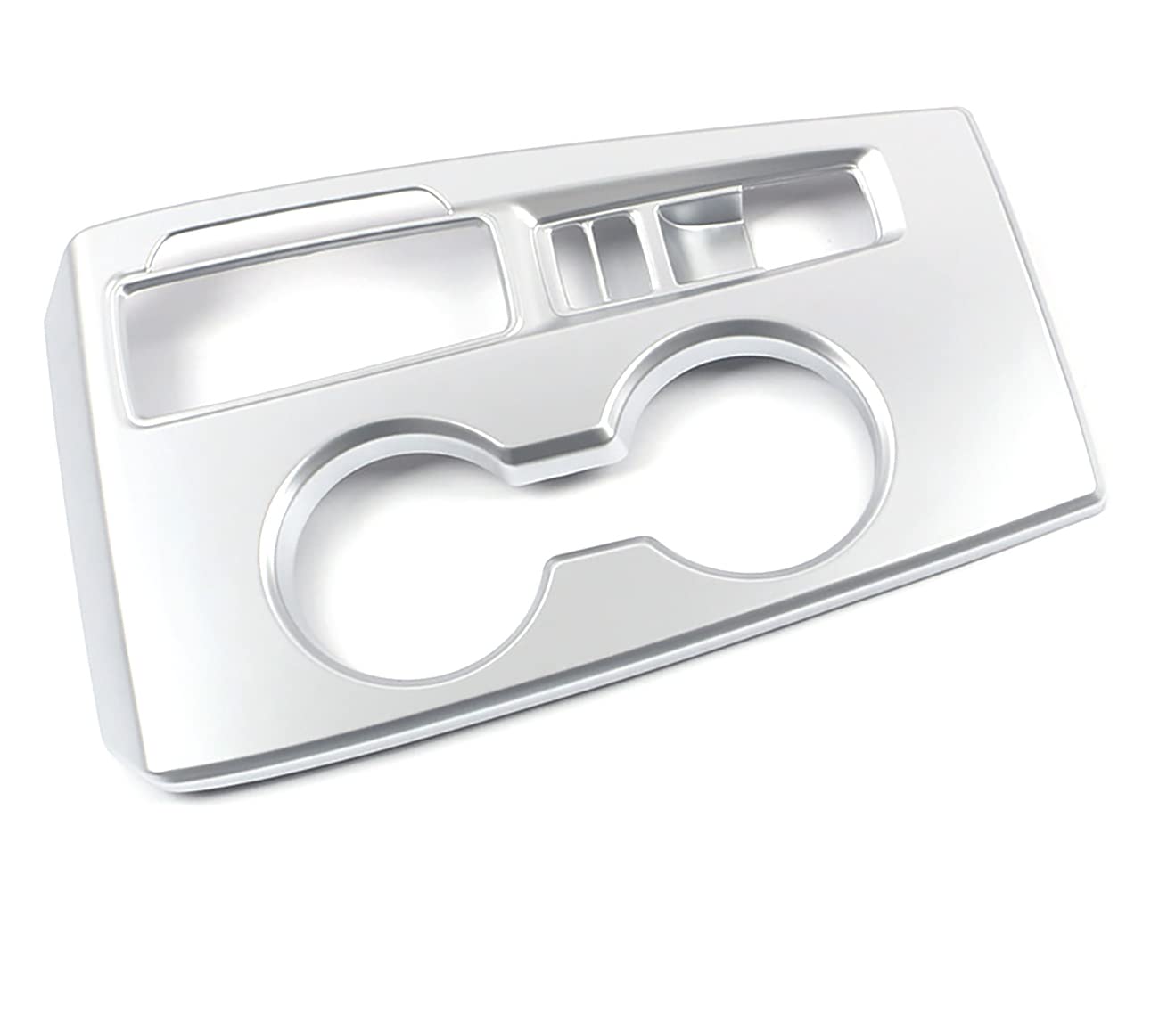 JIEOSDIN Car Accessories Console Gear Shift Panel Cover Trim Cup Holder Decorative Frame Compatible with Honda Civic 11th Gen 2022 2023 2024 (Matte Silver) 1pc ABS