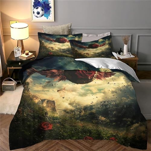 Housse de couette 260x220 dragon microfibre 3D parure de lit - 6