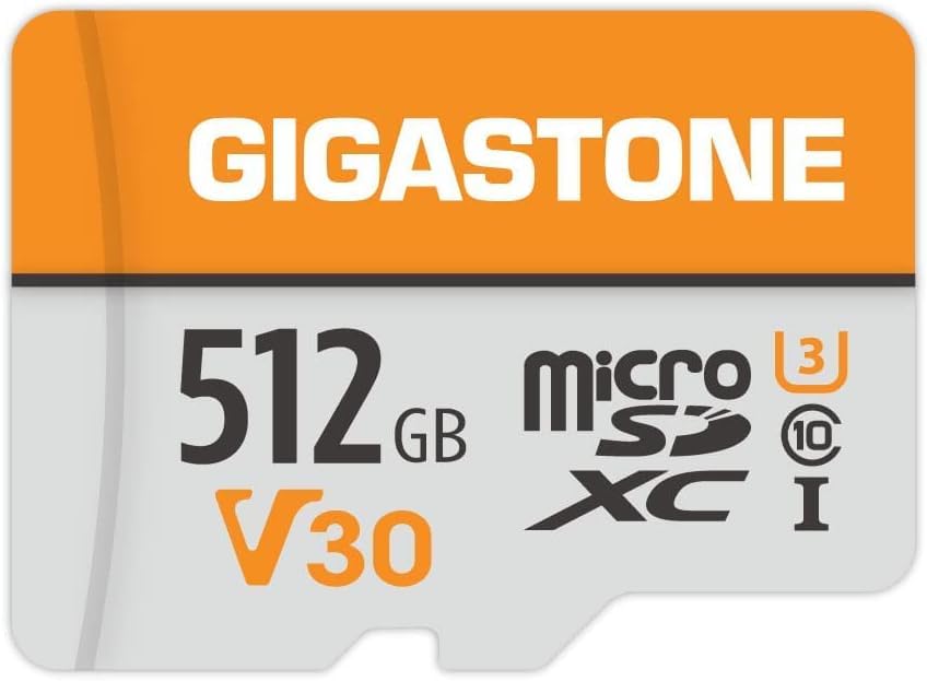 GIGASTONE 512GB Micro SD Card, for Surveillance, Security Camera, Action Camera, Drone, 100MB/s, A1 V30 4K Video Recording MicroSDXC Memory Card UHS-I Class 10-image-29