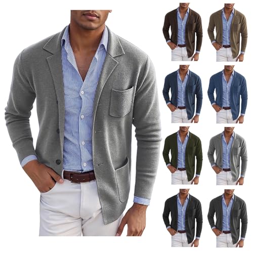 Men's Slim Fit Blazer Fashion Wedding Party Business Suit Jacket Lightweight Long Sleeve Single Breasted Coat4