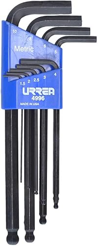 Miniatura 6 de Urrea 49822 Ball L-Type Hex Key 2 Rack Set