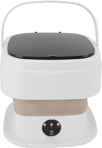 Lavadora portátil, mini lavadora de 40 W y 10 L, IPX4 impermeable, lavadora plegable con panel de control, para apartamentos, campamentos, viajes