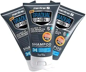 Shampoo Escurecedor de Cabelo Gradual Men | Menfirst (3x)
