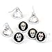 Day of The Dead - Halloween Sugar Skull Party Round Candy Sticker Favors - Labels Fit Hershey’s Kisses (1 Sheet of 108)