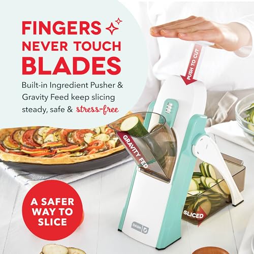 Dash Safe Slice® Mandoline - Compact, Foldable Food Slicer -