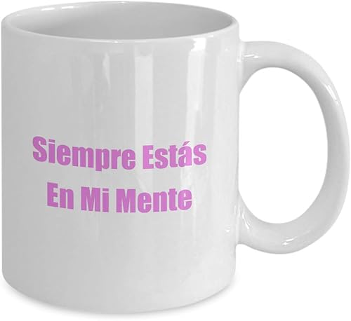 Miniatura 2 de A Mamá Con Amor "Siempre Estás En Mi Mente" Un Mensaje Para Mi Madre Impreso En Una Clásica Taza De Café Y Té