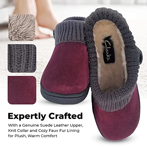 Clarks Women's Knit Scuff Slippers4