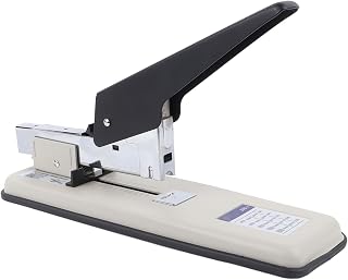 Heavy Duty Stapler, 100 Sheet High Capacity, Manual Big Stapler, Labor Saving and Rust Proof Commercial Desktop Stapler for Office, School Desktop Accessories