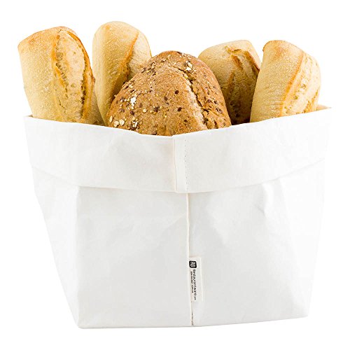 Restaurantware White Paper Washable Bag, 7.9 x 9.8 In