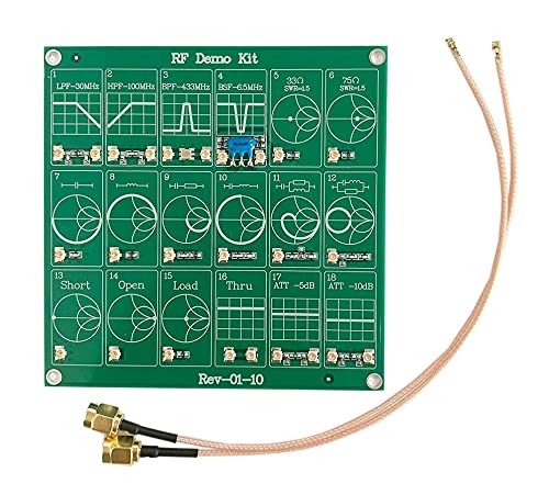 TECNOULAB 1 Stück RF Test Board Vector Network Test Filter/Dämpfer Demo Kit RF Test Board für NanoVNA-F