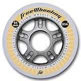 ruedas patines en linea 84mm Prefil: Elíptico FreeWheeling 4-Pack Ruedas para Patines en línea Race 84mm 1117384