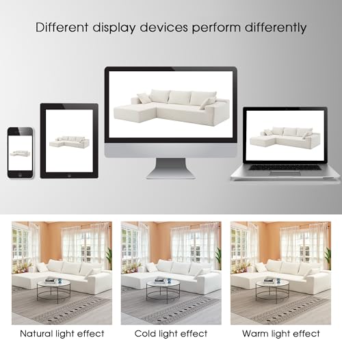 P-PURLOVE-L-Shape-Sectional-Sofa-Modular-Sectional-Living-Room-Sofa-Set-10968-Modern-Minimalist-Style-Couch-Upholstered-Chenille-Sleeper-Sofa-for-Living-Room-Salon-2-PC-Free-Combination-Beige P PURLOVE L Shape Sectional Sofa Modular Sectional Living Room Sofa Set 10968 Modern Minimalist Style Couch Upholstered Chenille Sleeper Sofa for Living Room Salon 2 PC Free Combination Beige